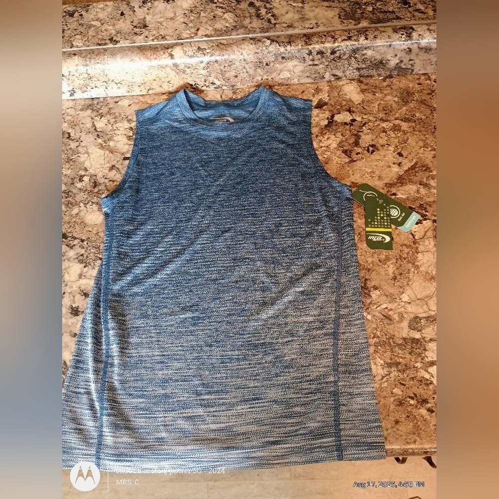 Boys Blue Tank Top Size Large MTA Sport New With Tags 10/12